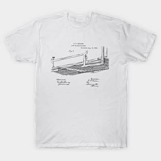 Type Writing Machine Vintage Patent Hand Drawing T-Shirt